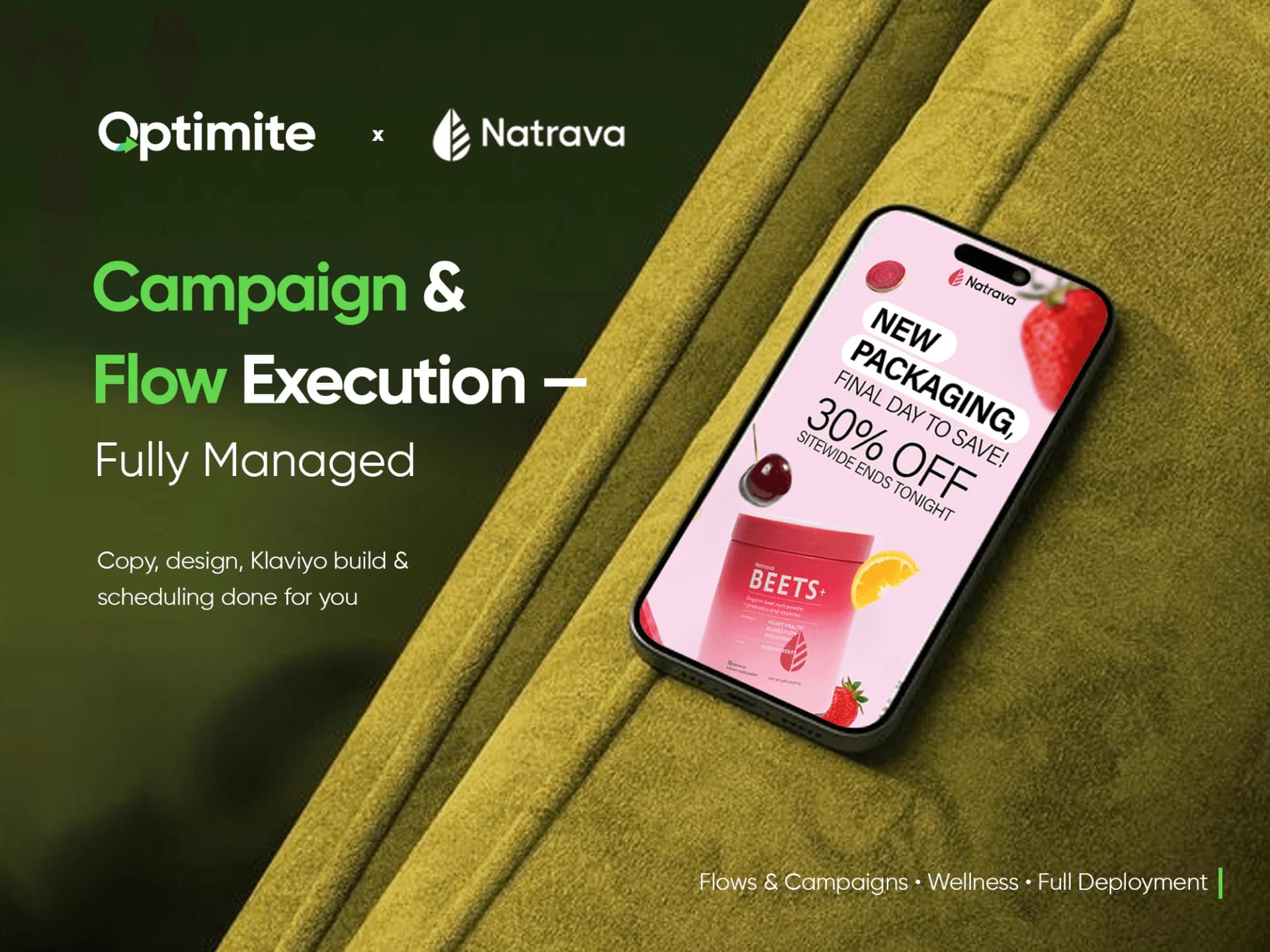 100% Email Execution for Natrava - From Campaigns, Flows To Full Deployment